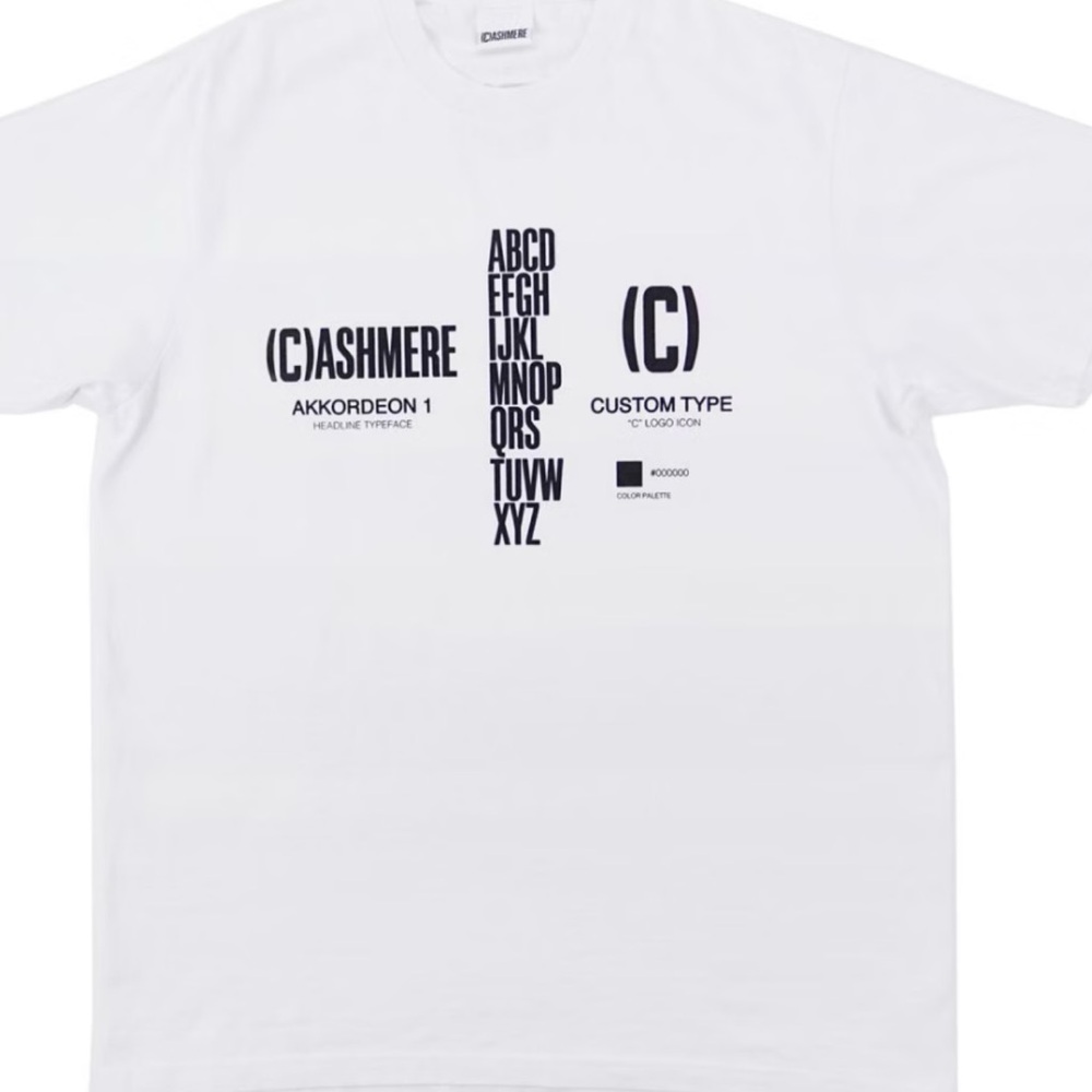 NWT Men’s Medium Cashmere Sound Typo Tee